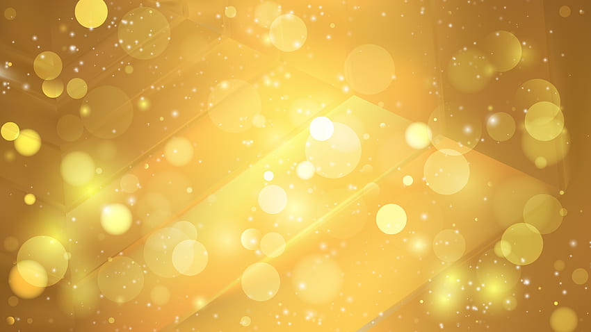 Abstract Gold Bokeh Background, Golden Bokeh HD wallpaper