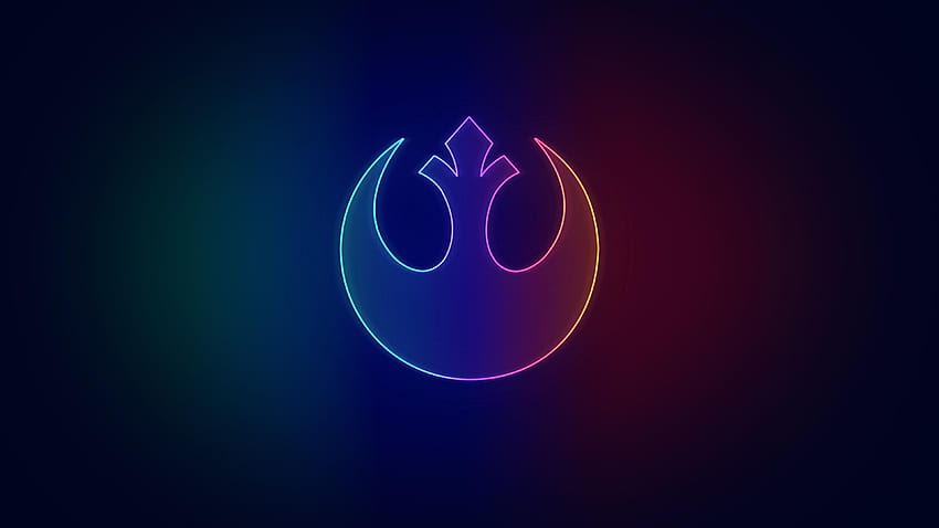 Neon rebellion by me [3840 x 2160]: StarWars, Colorful Star Wars HD wallpaper