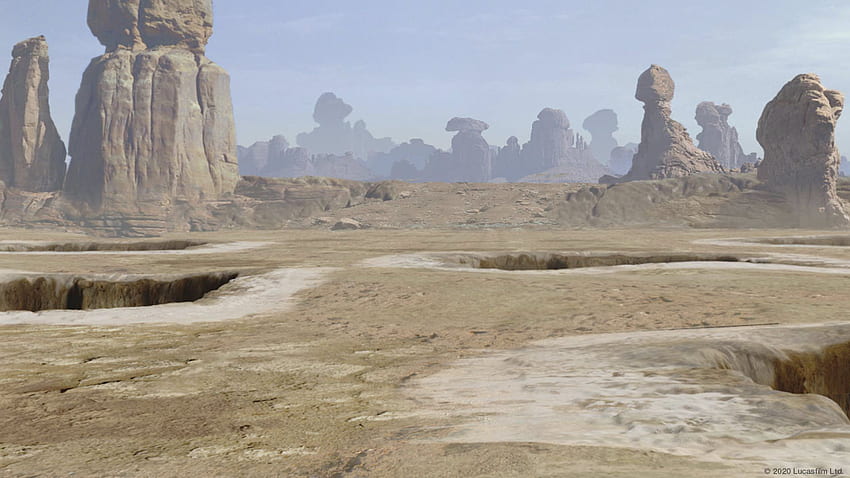Star Wars-Hintergrund für Videoanrufe und Besprechungen, Star Wars Tatooine HD-Hintergrundbild