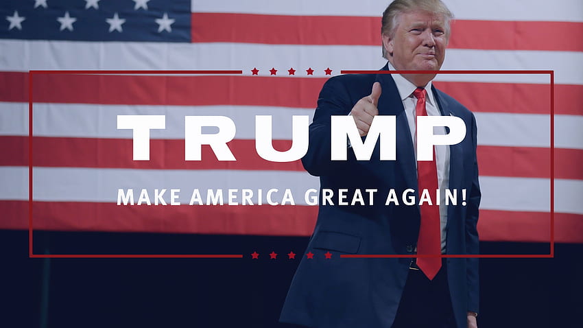 Trump - Donald Trump - & Background, Make America Great Again Tapeta HD