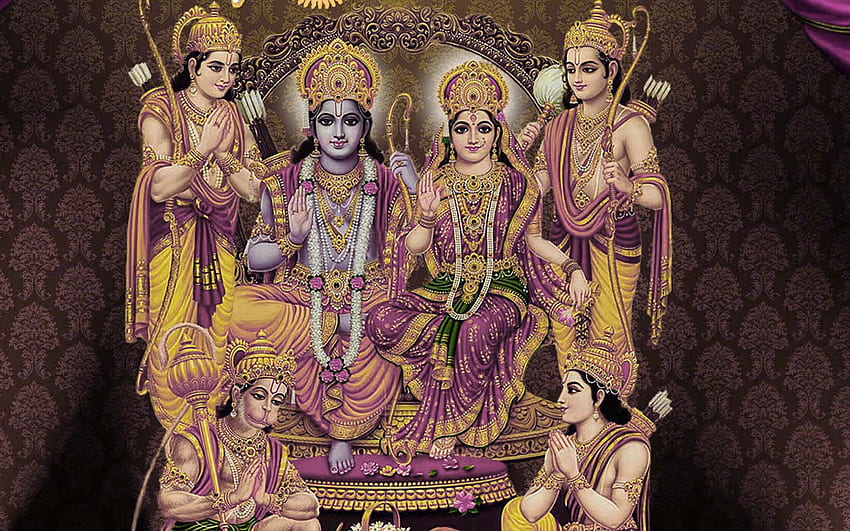 Ram darbar , art, hindu temple, mythology, temple, painting, guru,  illustration HD wallpaper | Pxfuel