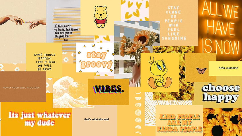 Aesthetic laptop yellow. Aesthetic , Choose happy, Background for your phone, Pastel Yellow Aesthetic HD wallpaper