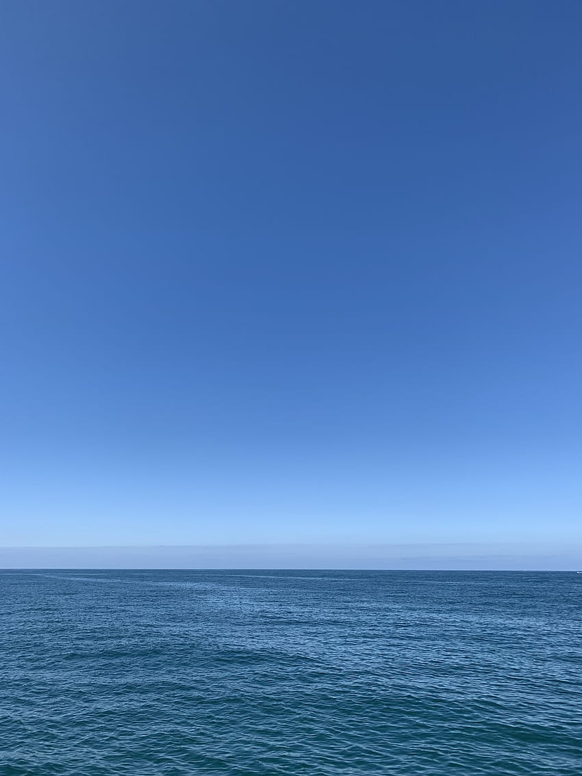 Blue Sky And Sea, Sky Blue Ocean HD phone wallpaper