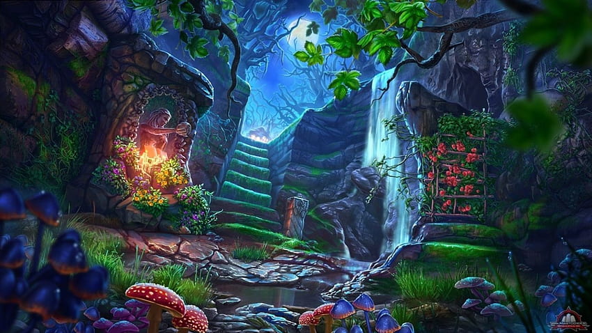 Magic Stairs, magic, stairs, fantasy, arts HD wallpaper