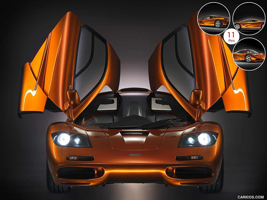 McLaren F1 - Doors Up - Front. HD wallpaper