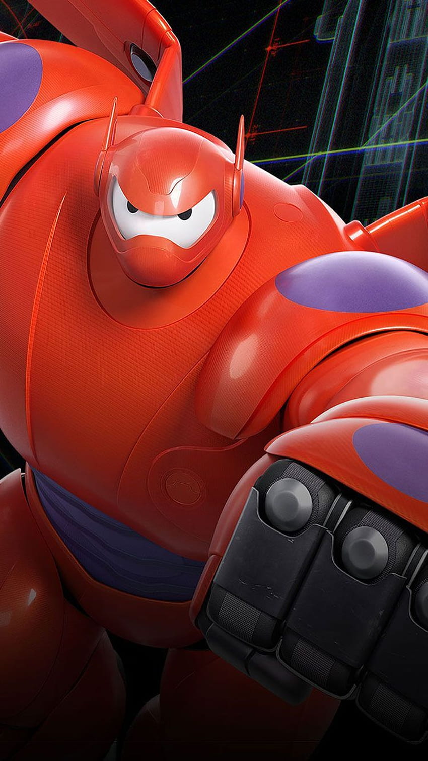 Robot Baymax iPhone 6 . Disney :). Big Hero 6, cartone animato robotico Sfondo del telefono HD
