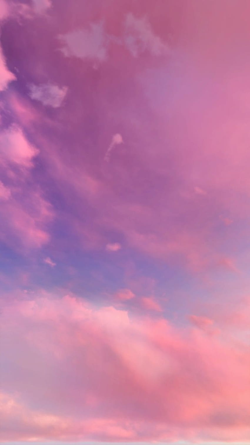 Хана на добри бележки за ipad. Розови облаци, небе на iPhone, пастелен фон, розова и лилава естетика HD тапет за телефон