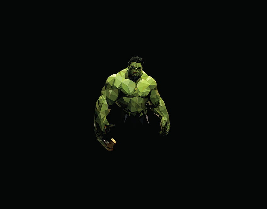 Hulk, low poly, superhero, minimalistic art HD wallpaper | Pxfuel