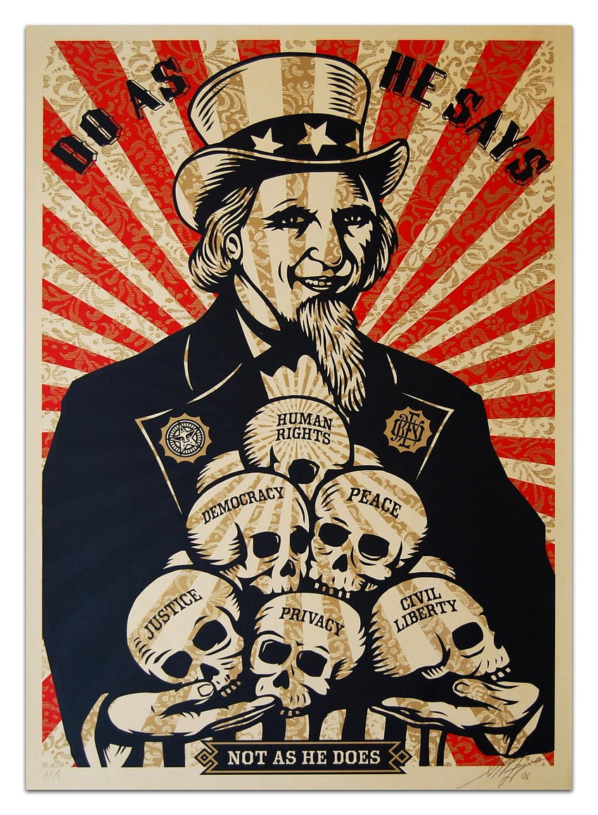 Uncle Sam', Shepard Fairey HD phone wallpaper