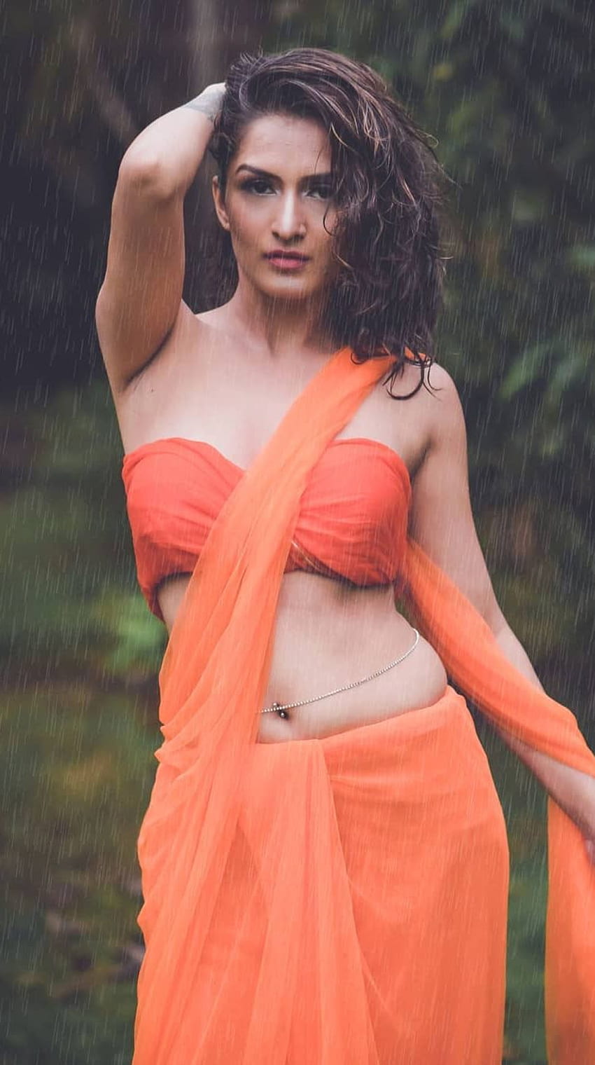 Trishaa kamlakar, amante del sari, modelo fondo de pantalla del teléfono