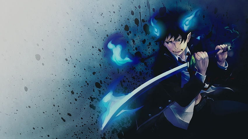 Awesome 1360 X 768 Blue Exorcist Anime Design HD wallpaper | Pxfuel