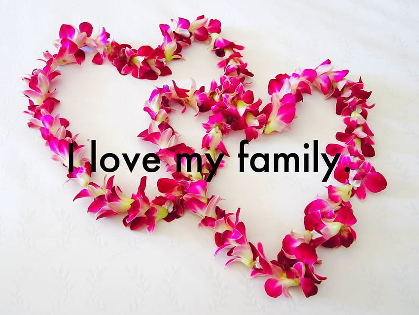 I Love My Family - Valentine Day Sms Bangla, on  HD wallpaper  | Pxfuel