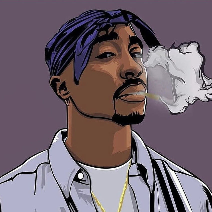 Tupac Cartoon, Tupac Smoking HD phone wallpaper | Pxfuel