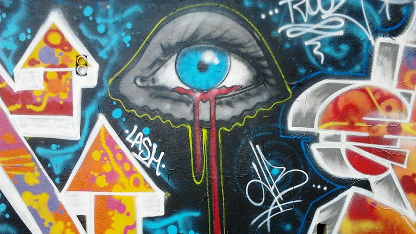 Paintings eyes blood graffiti artwork all seeing eye HD wallpaper