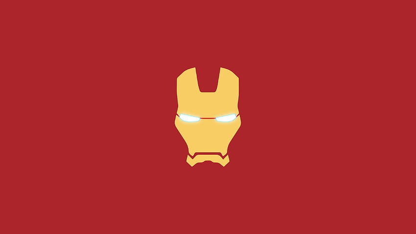 Iron man, maschera, minimale Sfondo HD