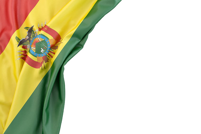 Flag of Bolivia. Isolated, contains clipping path. slon.pics - stock and illustrations HD wallpaper