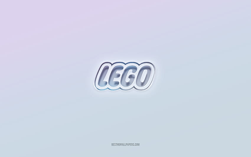 LEGO logo, cut out 3d text, white background, LEGO 3d logo, LEGO emblem, LEGO, embossed logo, LEGO 3d emblem HD wallpaper