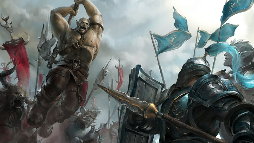 Horde vs Alliance World of Warcraft: Battle for Azeroth HD wallpaper