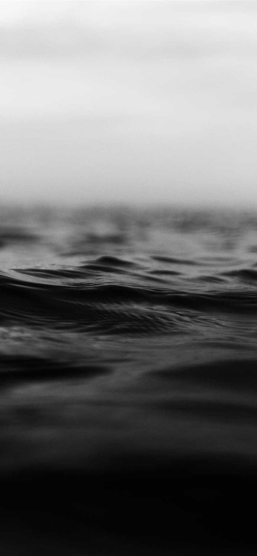perspective , black, water, white, sky, wave, sea, black and white, atmospheric phenomenon, monochrome, ocean HD phone wallpaper