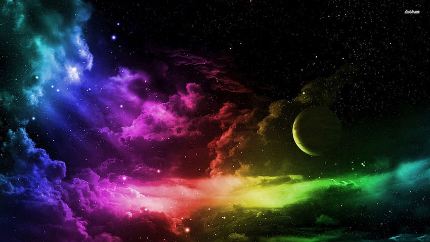 Space, Rainbow Nebula HD wallpaper