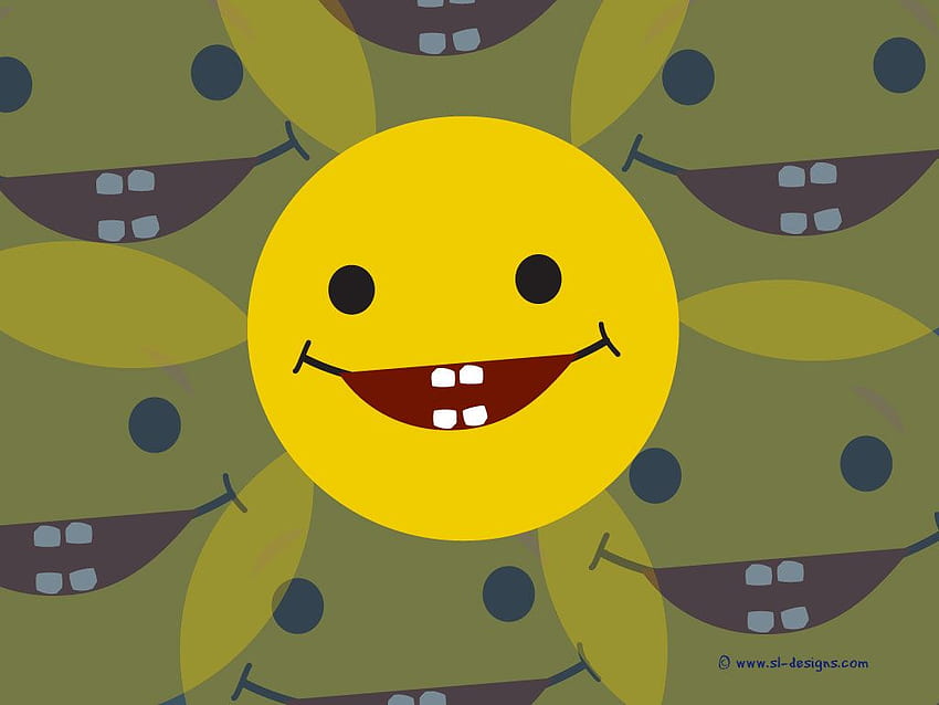 fröhliche Gesichter. eines niedlichen Smiley-Lachens HD-Hintergrundbild