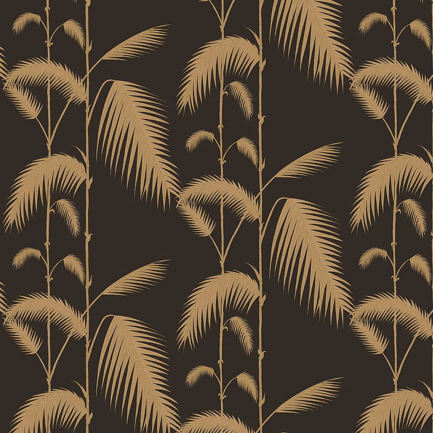 Палмови листа от Cole & Son - Бежово / Черно - : Директно, листа от палмово дърво HD тапет за телефон