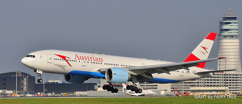 BOEING 777-200, flugzeuge, airport, boeing, vienna HD wallpaper
