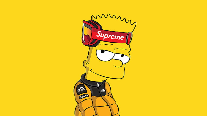 High Bart Simpson Supreme Top High Bart, Bart Simpson Hypebeast Tapeta HD