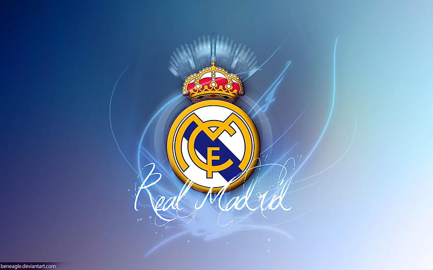 Високо лого на Реал Мадрид HD тапет