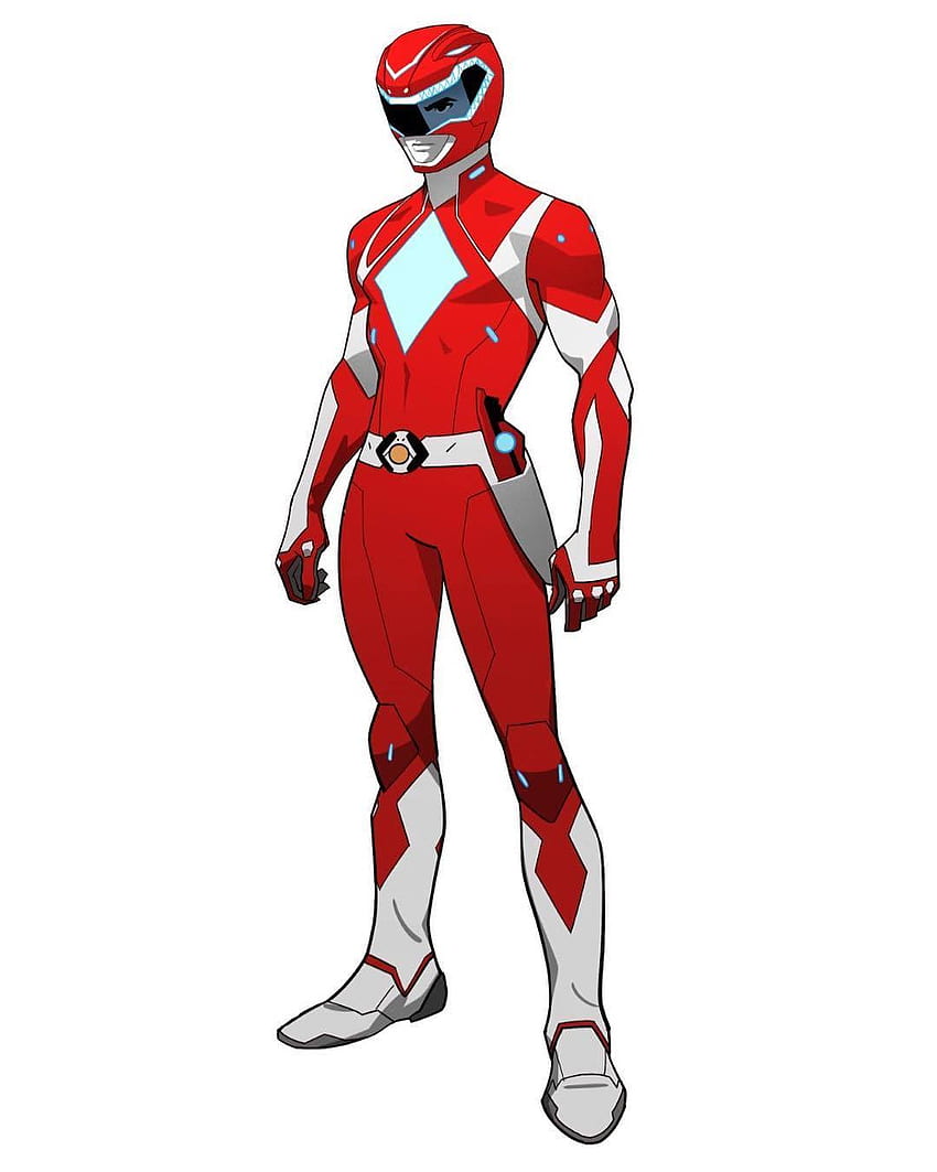 Rote Power Ranger-Screenshots und Power Rangers Cartoon HD-Handy-Hintergrundbild