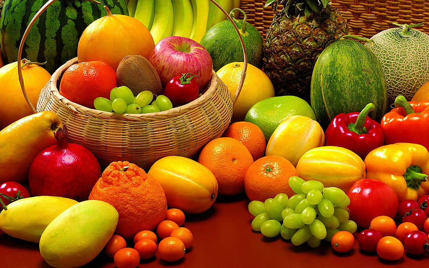 Fruit Fresh [] para o seu, Mobile e Tablet. Explorar frutas frescas. Fundo de frutas, cestas de flores de outono, frutas, mix de frutas papel de parede HD