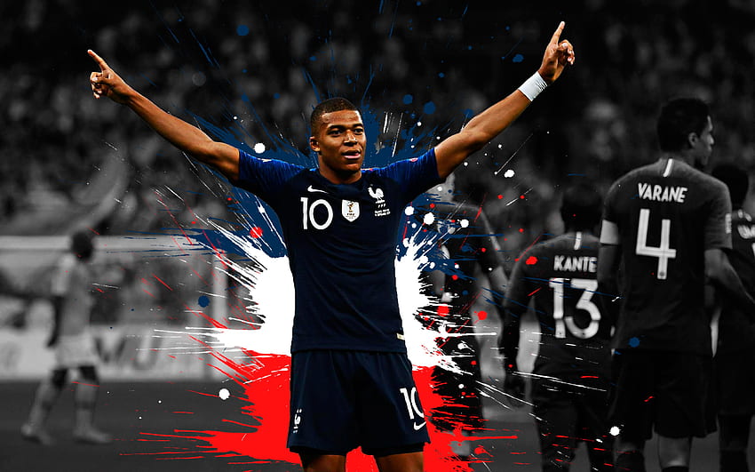 Soccer, French, Kylian Mbappé . Cool, Mbappe France HD wallpaper | Pxfuel
