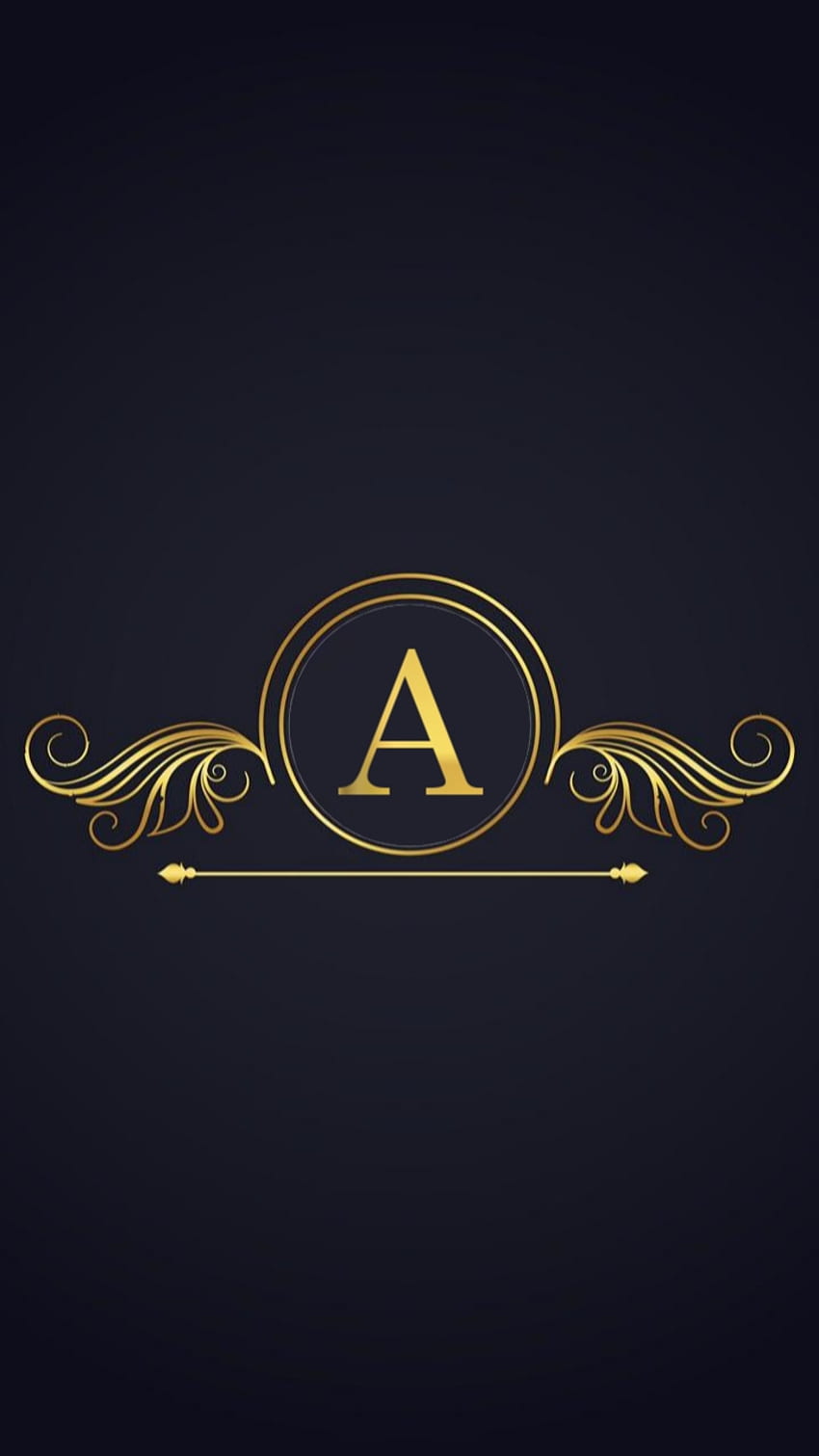 A stylish font, gold, AR, symbol, black, grey HD phone wallpaper