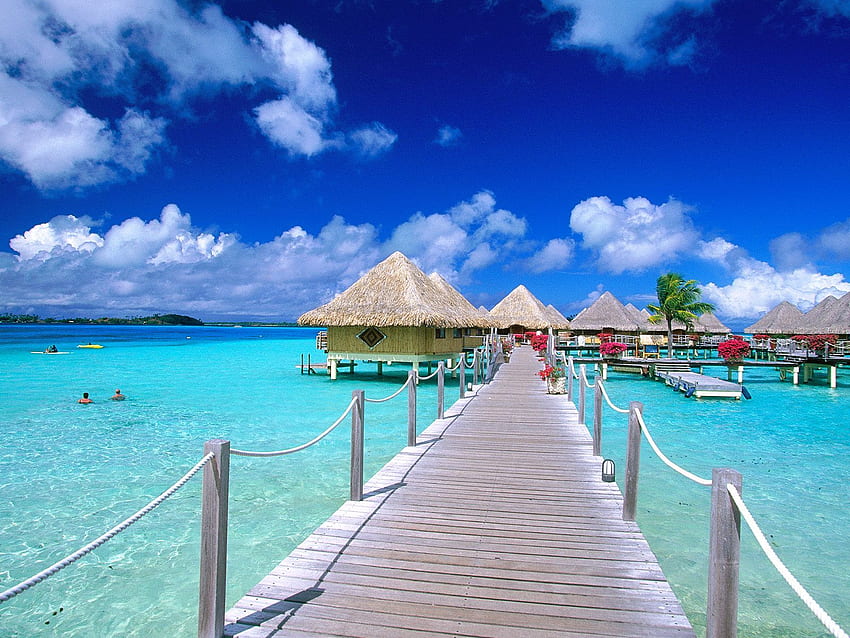 25 Pemandangan Pantai Tropis Desain Terbaik, Pemandangan Pantai Tropis Wallpaper HD