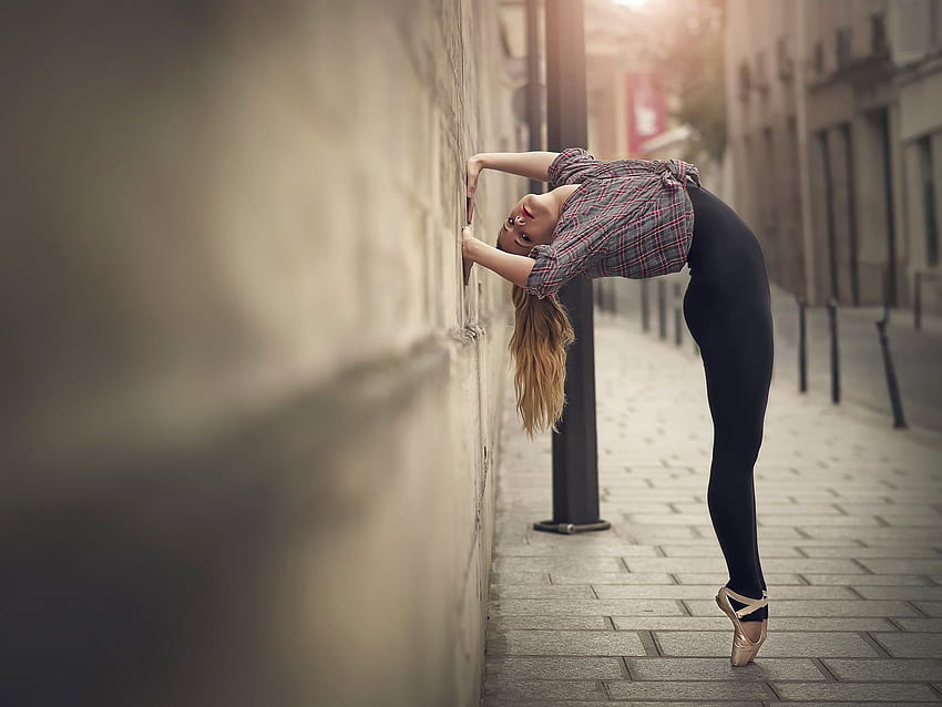 ballerina, donne, pantaloni da yoga /, donna da yoga Sfondo HD