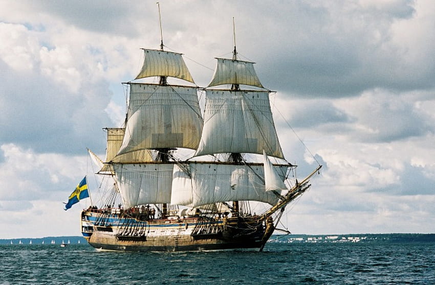 Gotheborg, łodzie, żaglowiec, statki, żagiel, stary, statek, żaglowce Tapeta HD