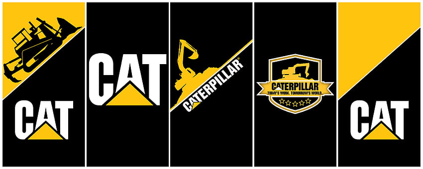 Caterpillar iPhone, Caterpillar Logo HD wallpaper