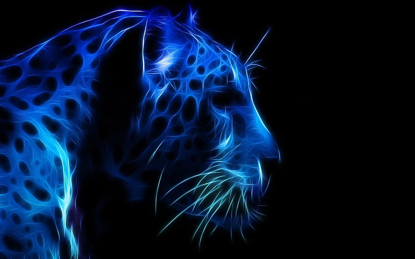 Leopard Profile Face, Neon Leopard HD wallpaper | Pxfuel