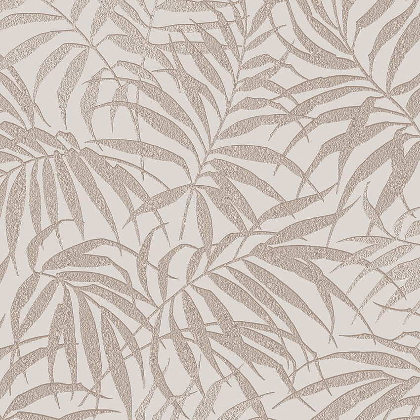 Graham & Brown Pure 56 Sq Ft Taupe And Rose Gold Paper Textured, Rose Gold Floral HD phone wallpaper