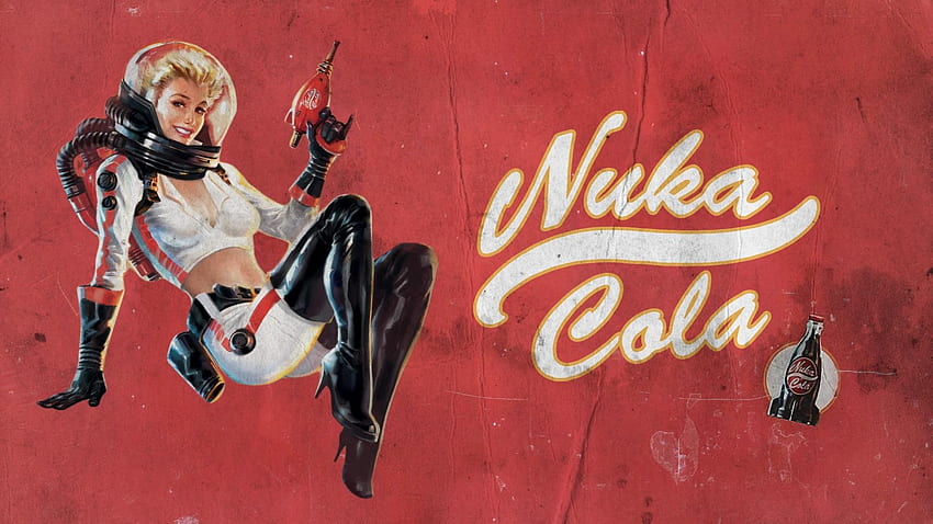 General Nuka Cola pinup memodelkan vault girl Fallout 4 video game Wallpaper HD