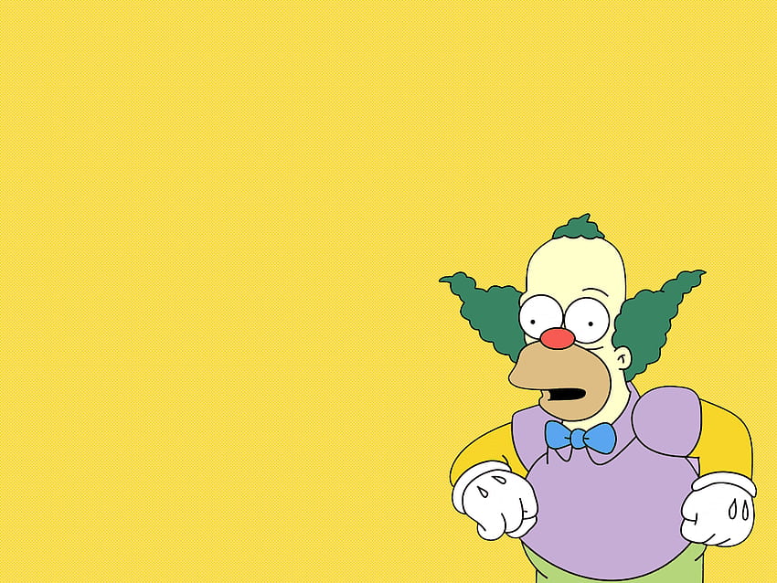 Krusty the Clown, Funny Clown HD wallpaper