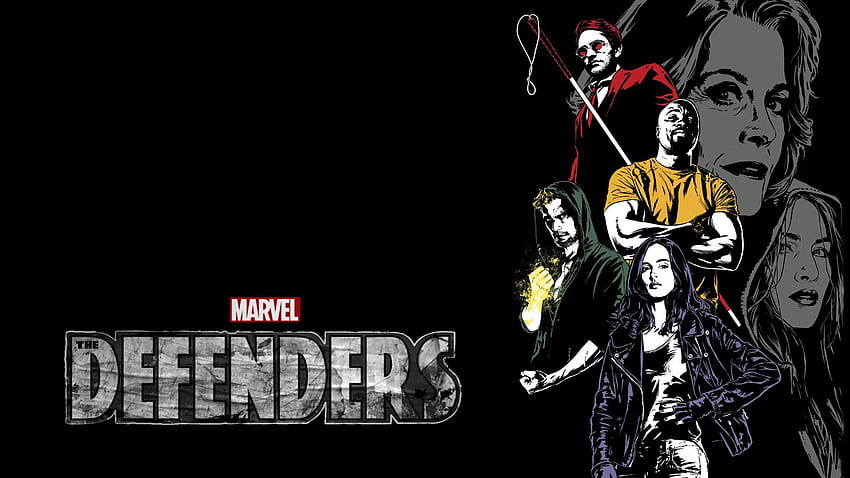ディフェンダーズ。 Defenders デアデビル、Huntress Dungeon Defenders および The Defenders、Marvel Defenders 高画質の壁紙