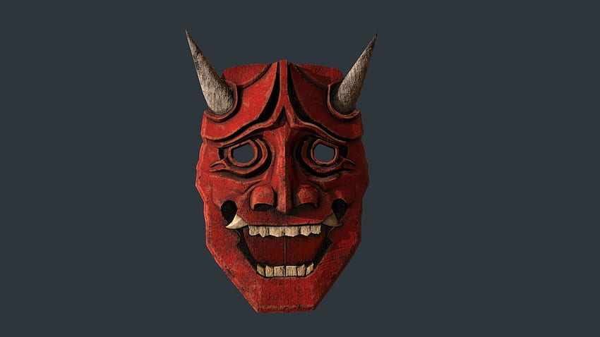 Oni Mask, Kabuki Mask HD wallpaper