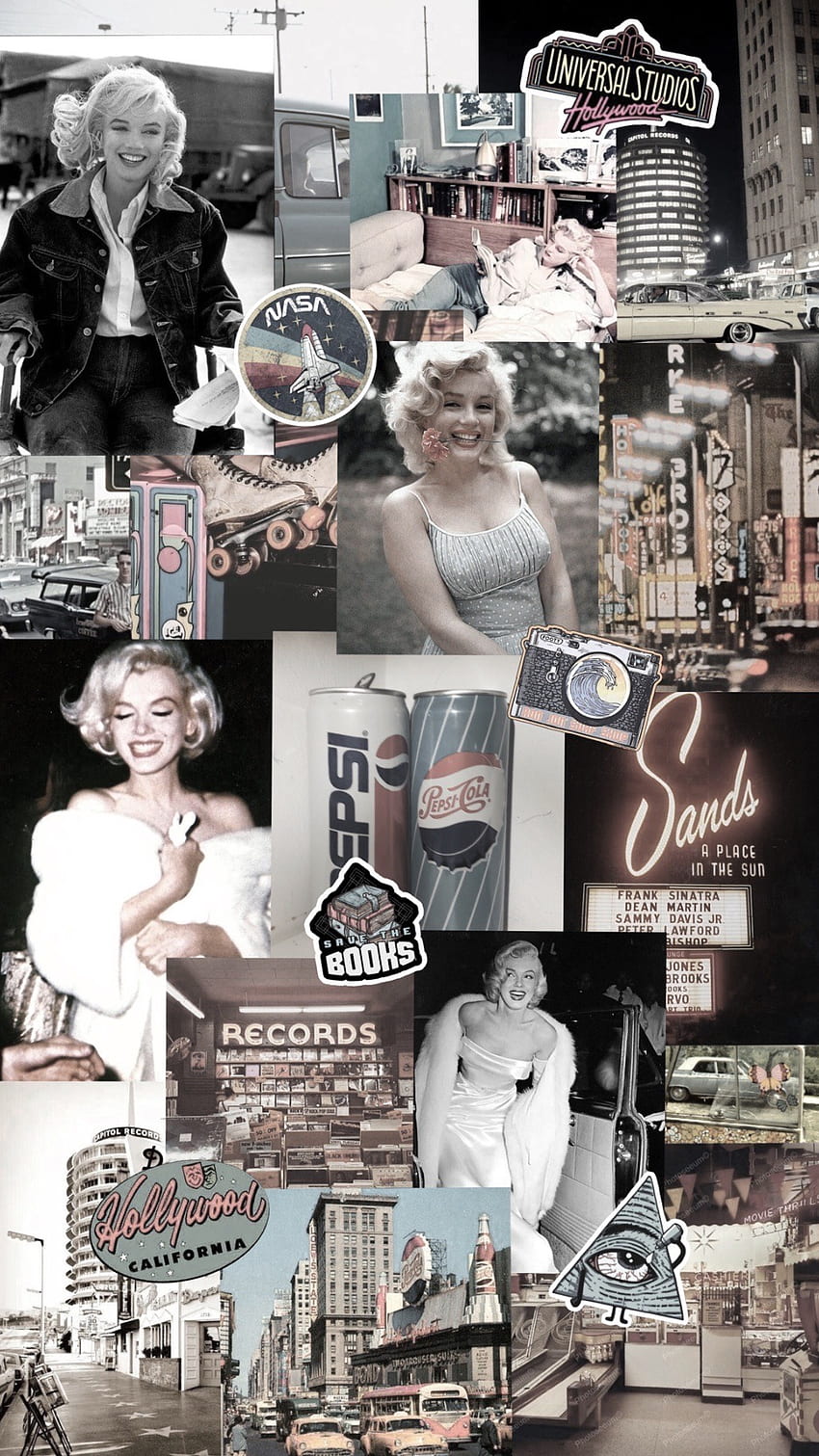 마릴린 먼로 . Tumblr 게시물 및 블로그 탐색, Marilyn Monroe Collage HD 전화 배경 화면