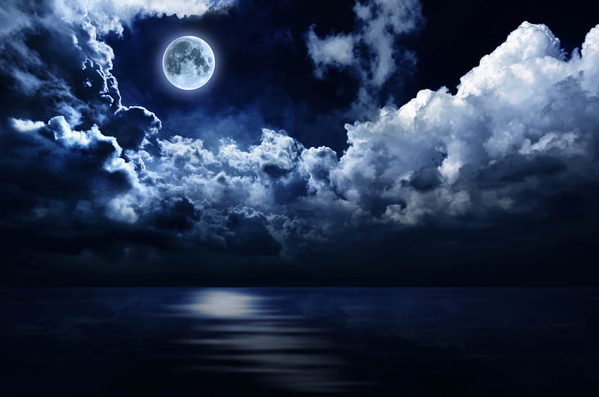 untuk tema: cahaya bulan, latar belakang, Kota Sinar Bulan Wallpaper HD