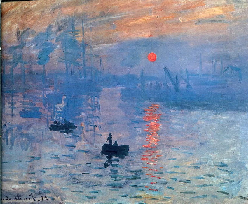 Impression Sunrise - Claude Monet, Lukisan Claude Monet Wallpaper HD
