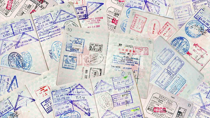 2527580 Passport International Travel Stamps Wander Lust วอลล์เปเปอร์ HD