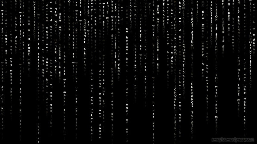 Matriz negra (Página 1), Matriz oscura fondo de pantalla