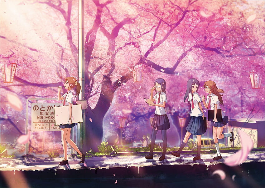 Sakura Tree For Android. Anime cherry blossom, Anime , Anime scenery HD wallpaper