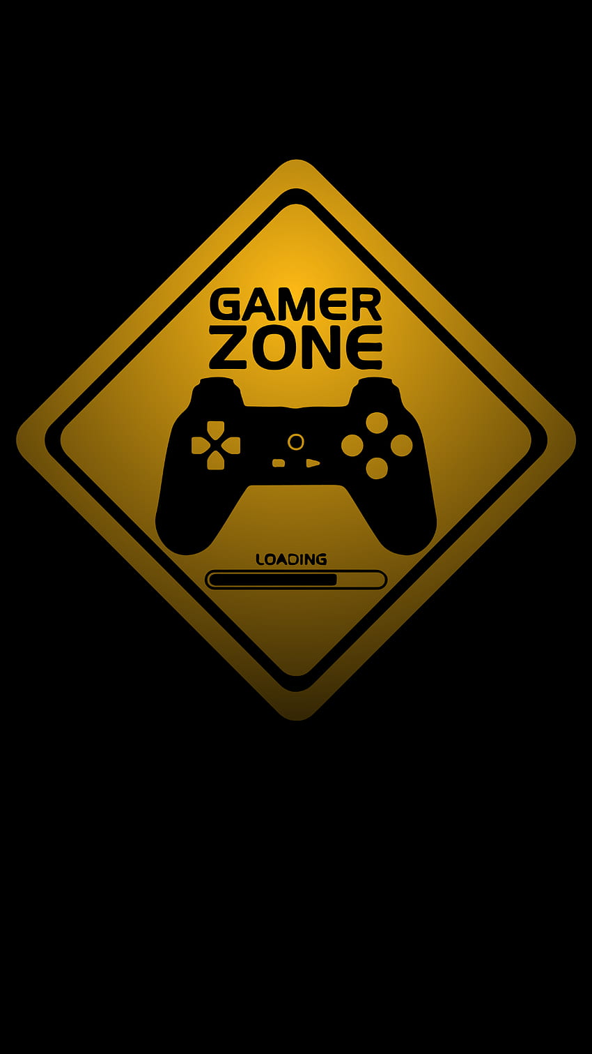 Gamer Zone traffic sign. HD phone wallpaper